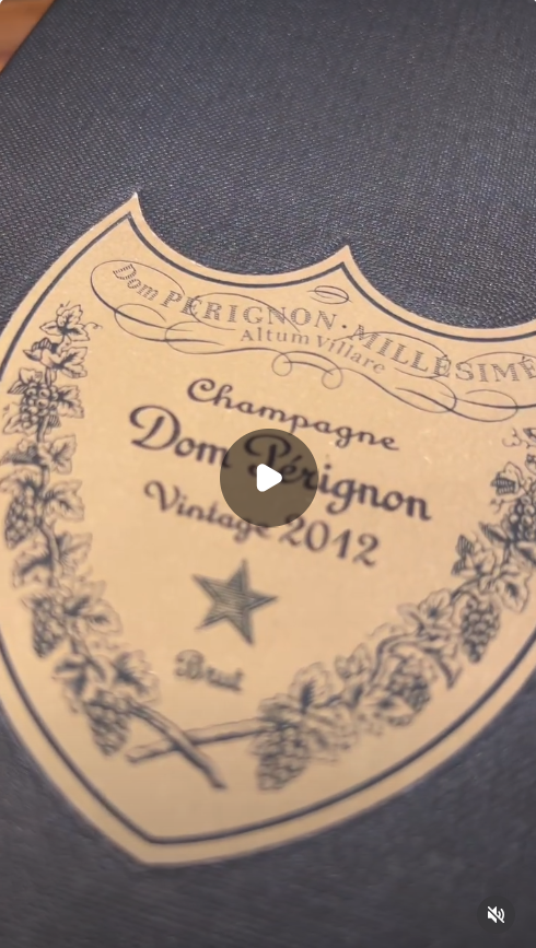 Estojo do Champagne Dom Pérignon Vintage 2012